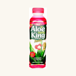 Băutură premium cu aloe vera și lici OKF Aloe Vera King Rasa Lici / Lychee