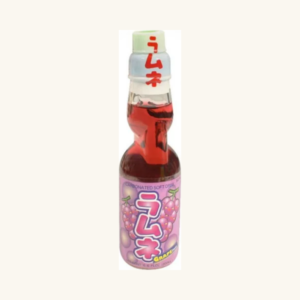 Băutură răcoritoare carbogazoasă Hata Kosen Ramune cu gust de struguri