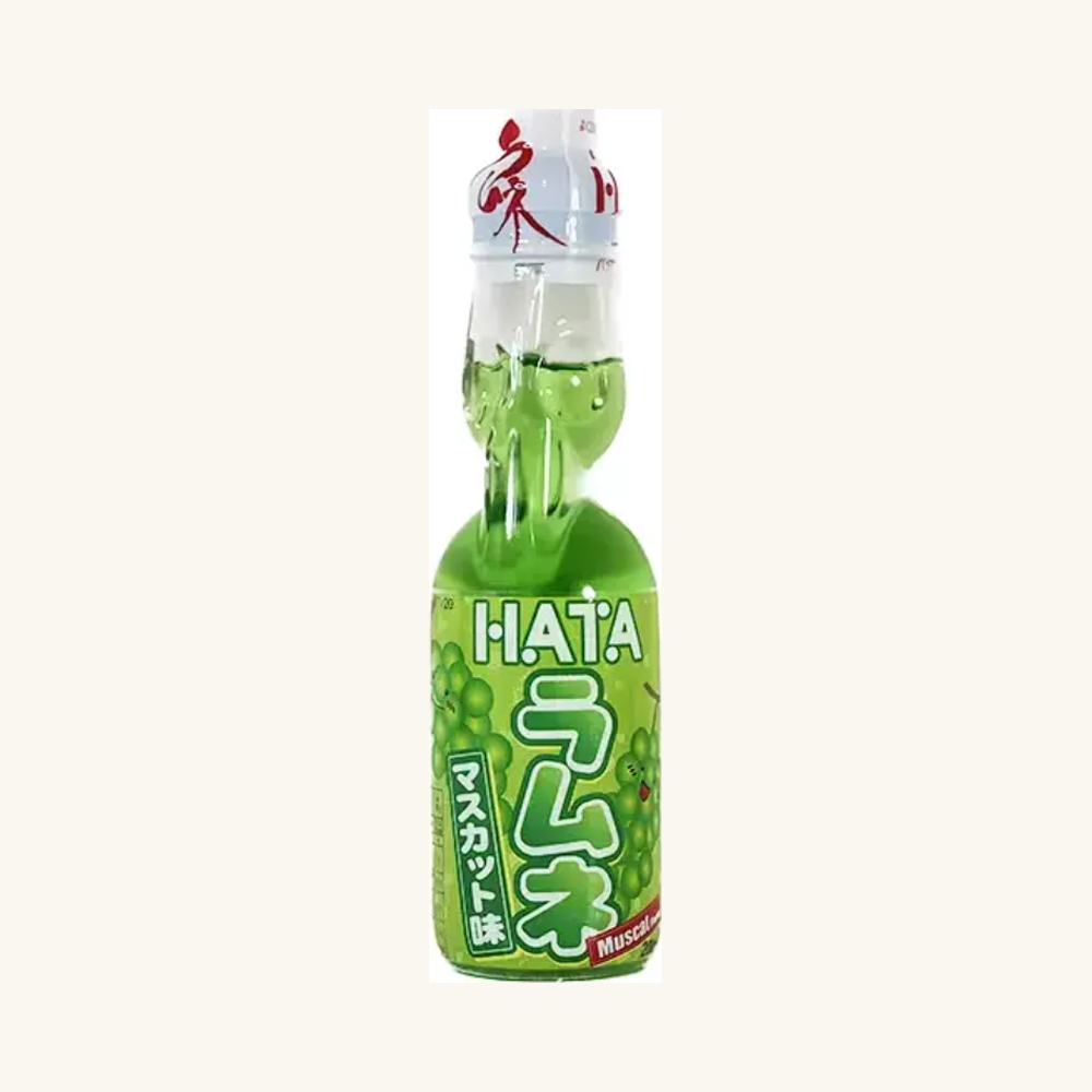 bautura racoritoare carbogazoasa hata ko beverage 020 v3 Băutură răcoritoare carbogazoasă Hata Kosen Ramune cu gust de struguri verzi Muscat