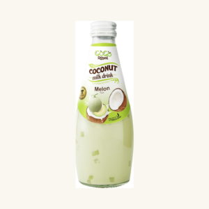 Băutură răcoritoare din lapte de cocos cu gust de pepene galben Coco Royal Melon Coconut Milk Drink