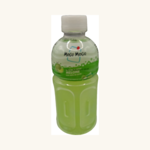 Băutură răcoritoare Mogu Mogu cu gust de pepene galben și Nata de Coco