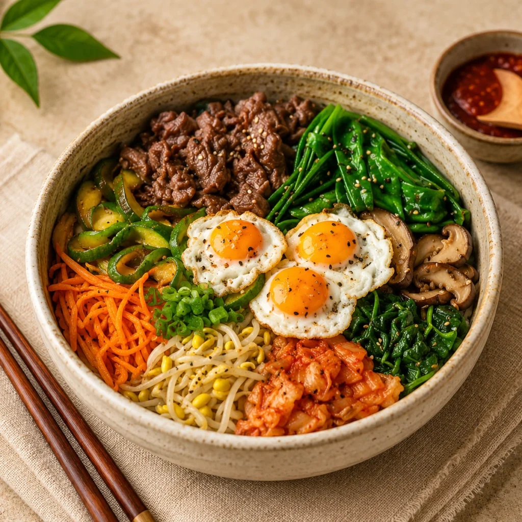 Bibimbap cu vită — bolul colorat al Coreei - thumb