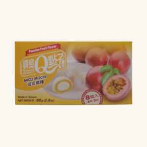 Prăjituri din orez Royal Family Taiwan Dessert Mico Mochi cu gust de fructul pasiunii și interior de cacao