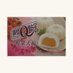 Prăjituri din orez Royal Family Taiwan Dessert Fruit Mochi cu gust de lici / lychee