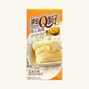 Rulouri din prăjituri de orez Royal Family Taiwan Dessert Mochi Roll cu gust de mango și lapte