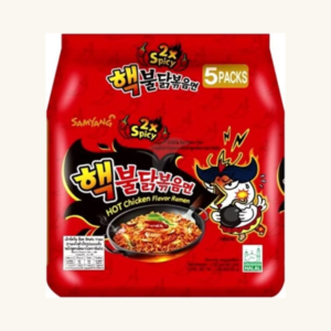 Tăiței instant Samyang Buldak 2X Spicy Hot Chicken Flavor Multi-Pack