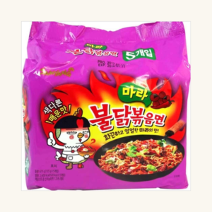 Tăiței instant Samyang Buldak Mala Hot Chicken Flavor Multi-Pack