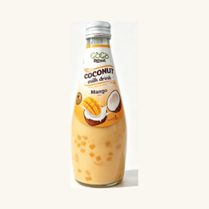 Băutură răcoritoare din lapte de cocos cu gust de mango Coco Royal Mango Coconut Milk Drink
