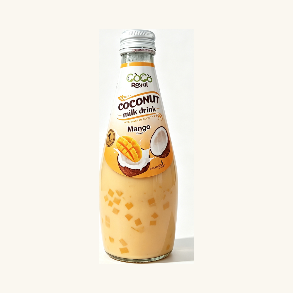 Băutură răcoritoare din lapte de cocos cu gust de mango Coco Royal Mango Coconut Milk Drink