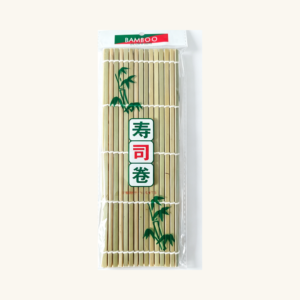 Covoraș Japonez pentru Sushi din Bambus Natural cu Coajă Verde / Rulouri Sushi