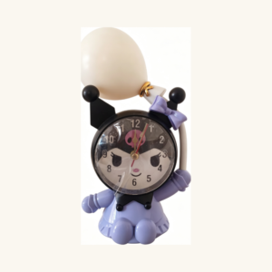 Ceas de birou și lampă de veghe multifuncțională Kuromi (Model Balon)