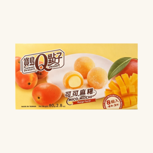 Prăjituri din orez Royal Family Taiwan Dessert Mico Mochi cu gust intens de cacao
