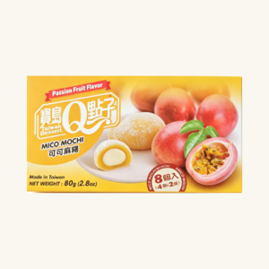 Prăjituri din orez Royal Family Taiwan Dessert Mico Mochi cu gust de fructul pasiunii și interior de cacao