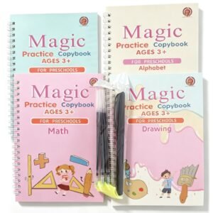 Set Magic de caiete pentru trasare și exersare - 4 buc.
