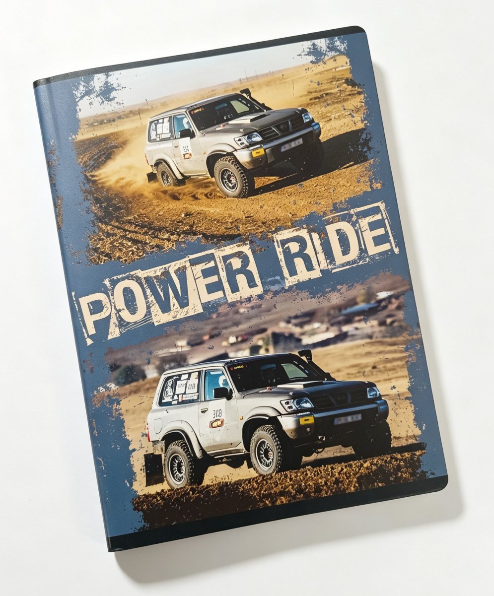 Caiet de matematică A4 - 60 file, model Mașină Off-Road