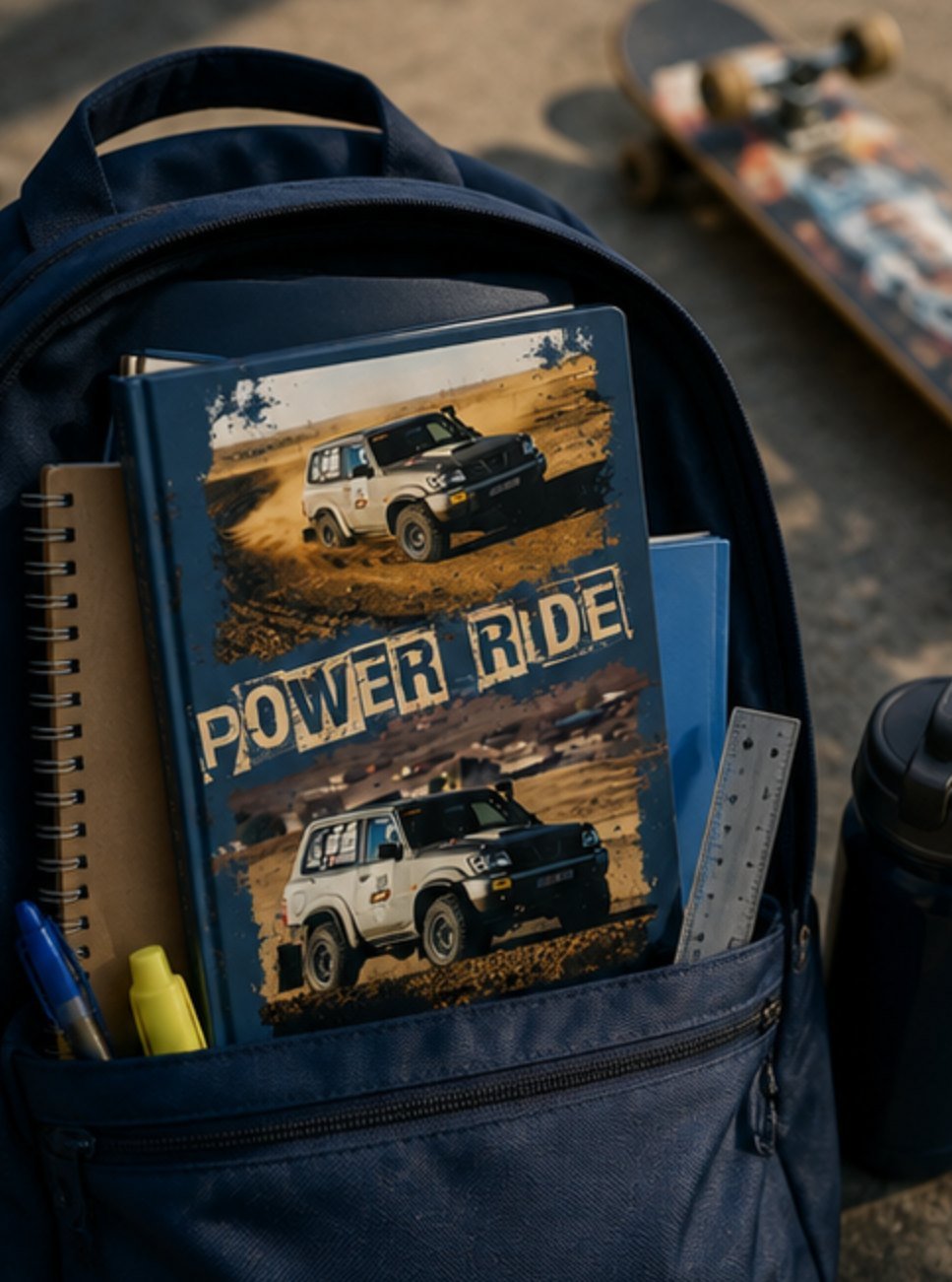 Caiet de matematică A4 - 60 file, model Mașină Off-Road - imagine 3