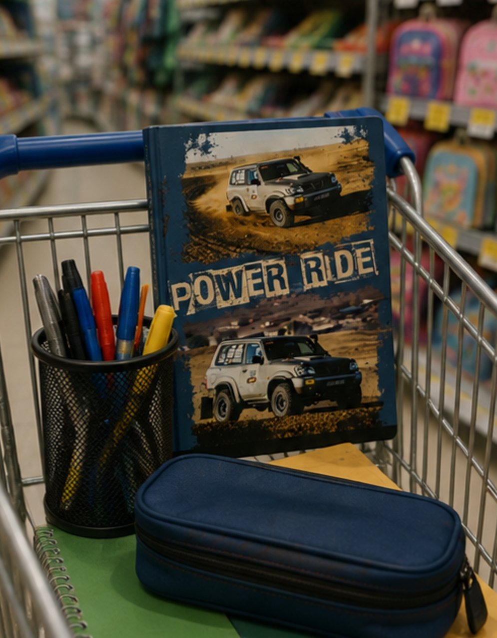 Caiet de matematică A4 - 60 file, model Mașină Off-Road - imagine 4