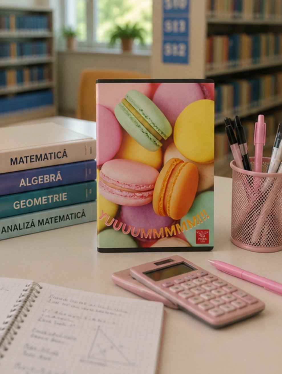 Caiet de matematică A4 - 60 file, model Macarons - imagine 5