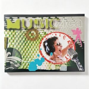 Caiet de muzică - model Pop Music, microfon și căști