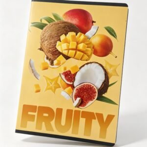 Caiet dictando A5 - 60 file, model Fructe tropicale