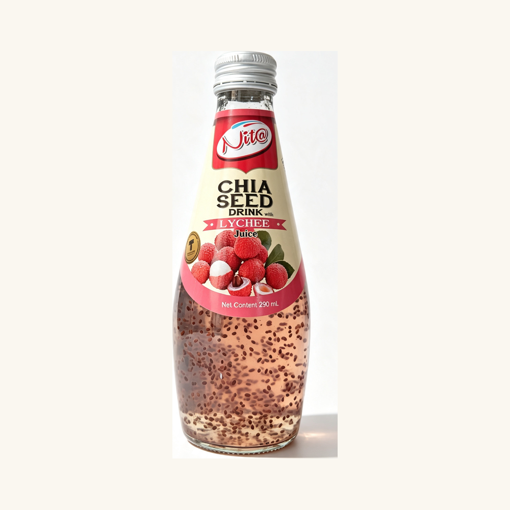 Băutură Nita cu semințe de chia și aromă de litchi