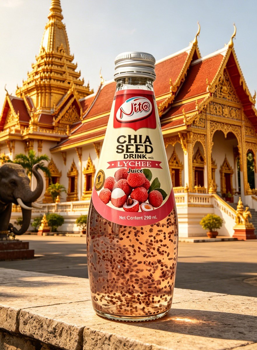 Băutură Nita cu semințe de chia și aromă de litchi - imagine 4