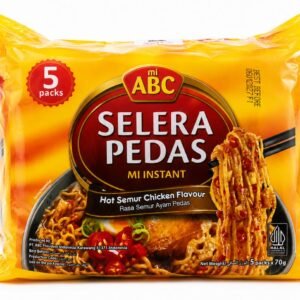 ABC Selera Pedas Hot Semur Chicken, tăiței instant, 5 pachete - imaginea 1
