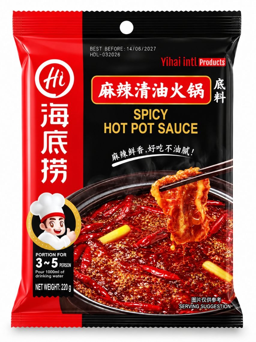 Bază de hot pot cu ulei clar Haidilao - imaginea 1
