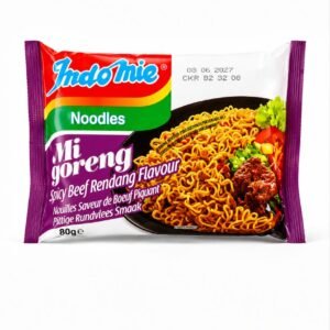 Indomie Mi Goreng cu aromă picantă de vită Rendang 80g - imaginea 1