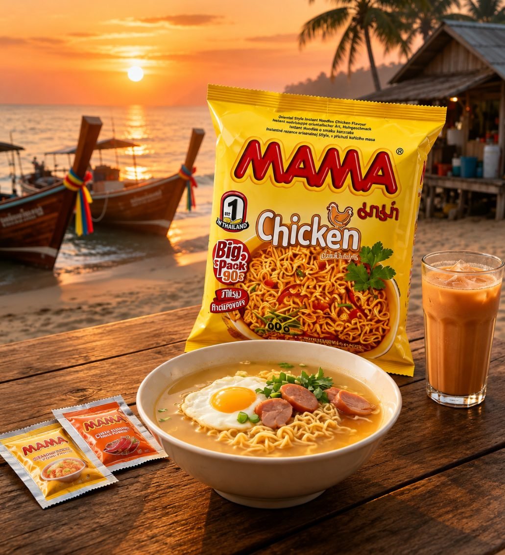 MAMA Tăiței instant cu aromă de pui 90g - imaginea 2