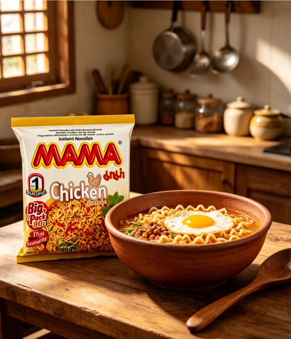 MAMA Tăiței instant cu aromă de pui 90g - imaginea 4