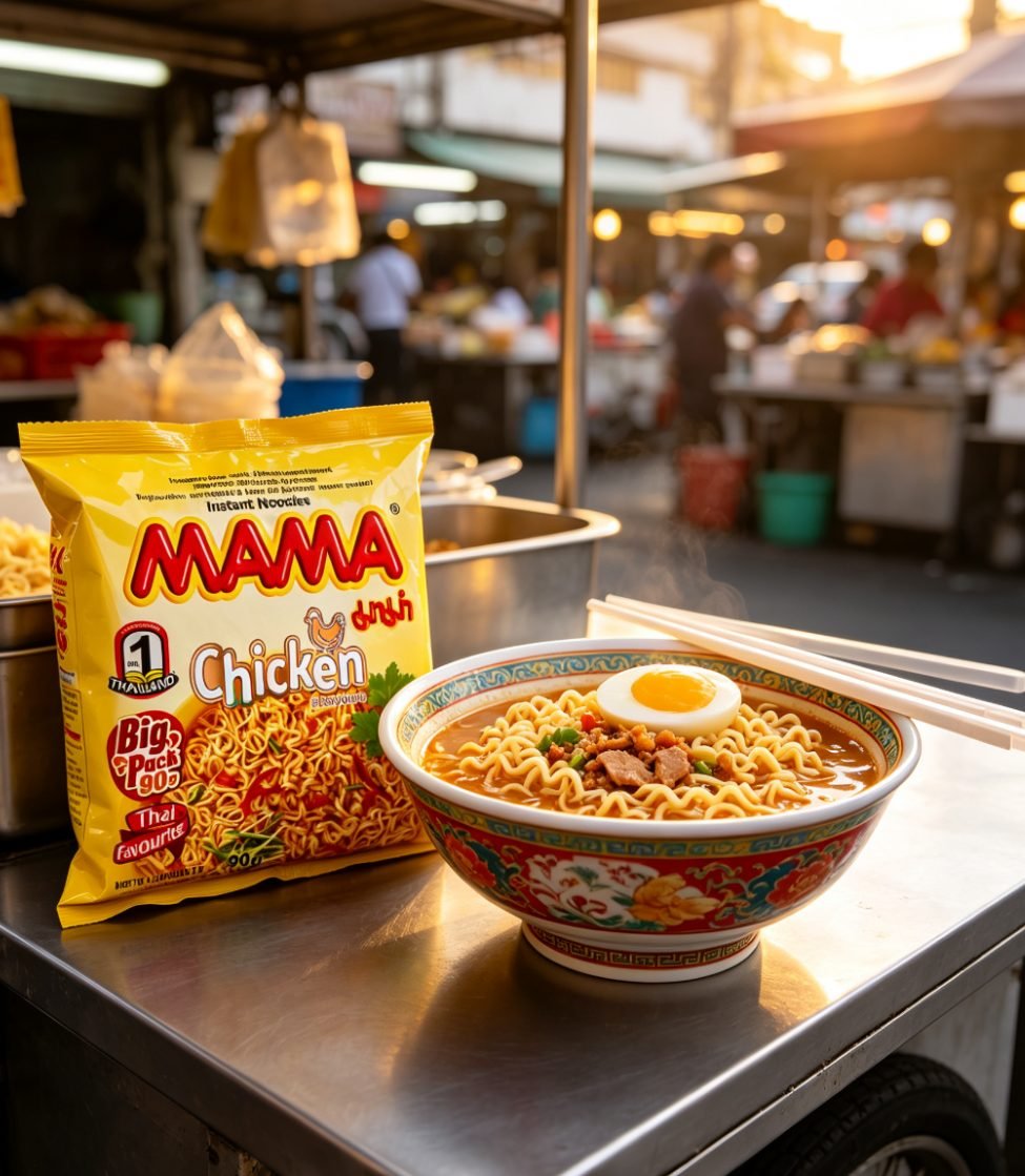 MAMA Tăiței instant cu aromă de pui 90g - imaginea 5