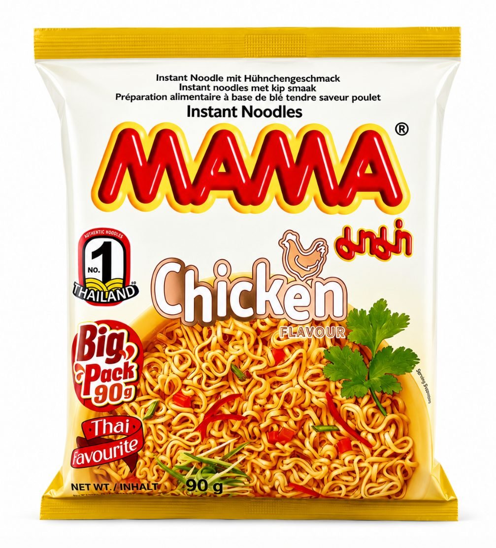 MAMA Tăiței instant cu aromă de pui 90g - imaginea 1