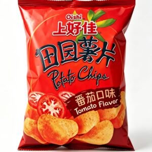 Oishi Chipsuri de cartofi cu aromă de roșii - imaginea 1