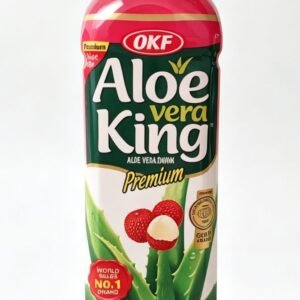 OKF Aloe Vera King Premium, băutură cu aloe vera și aromă de litchi 500ml - imaginea 1