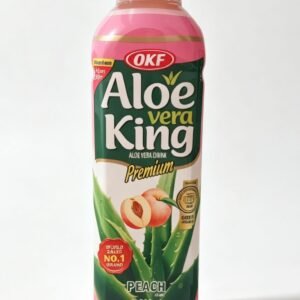 OKF Aloe Vera King Premium, băutură cu aloe vera și aromă de piersică 500ml - imaginea 1