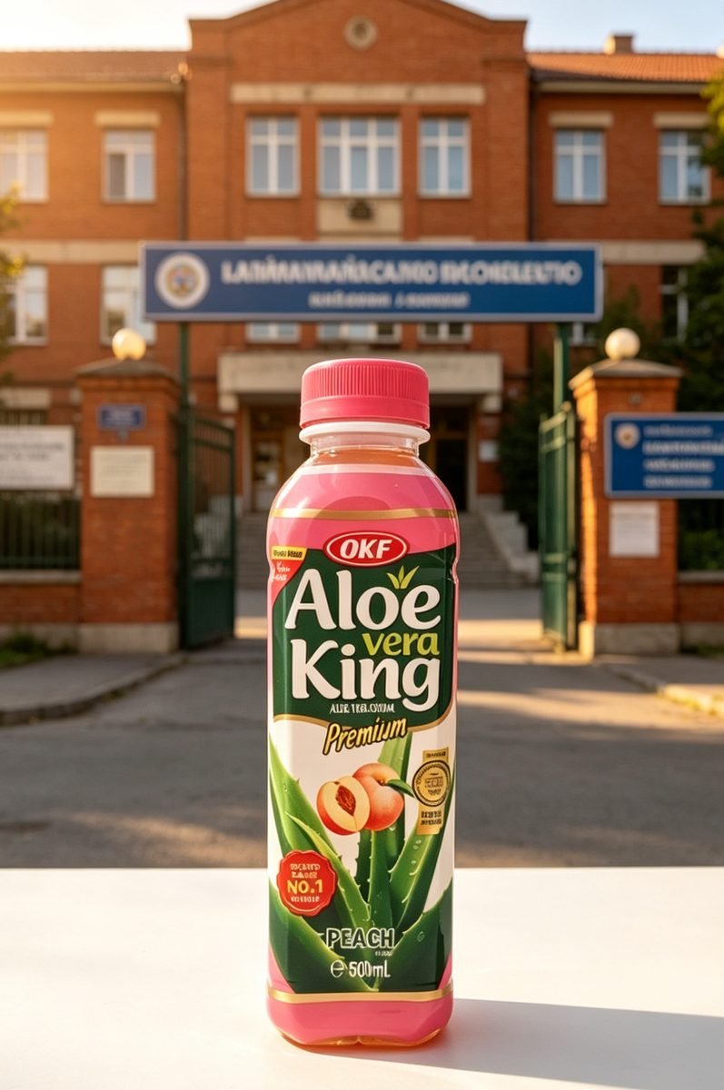 OKF Aloe Vera King Premium, băutură cu aloe vera și aromă de piersică 500ml - imaginea 4