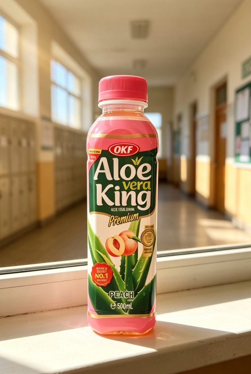 OKF Aloe Vera King Premium, băutură cu aloe vera și aromă de piersică 500ml - imaginea 5
