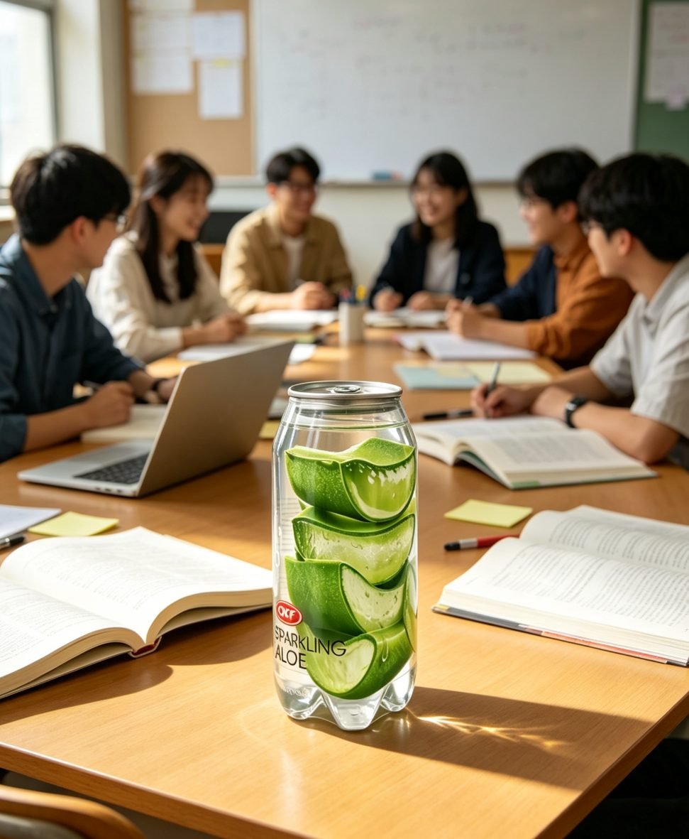 OKF Sparkling Aloe, băutură carbogazoasă cu aloe vera - imaginea 2