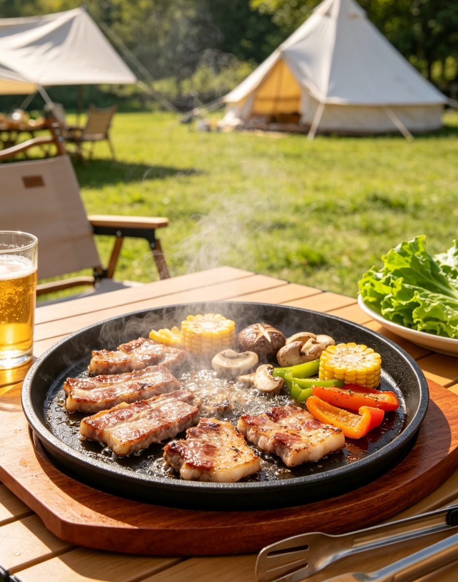 Plită rotundă pentru preparate sizzling - imaginea 2