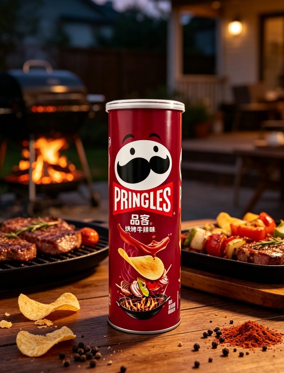 Pringles Chipsuri cu aromă de friptură de vită BBQ - imaginea 2