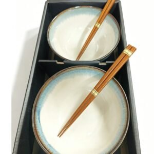 Set 2 boluri ceramice în stil japonez - imaginea 1