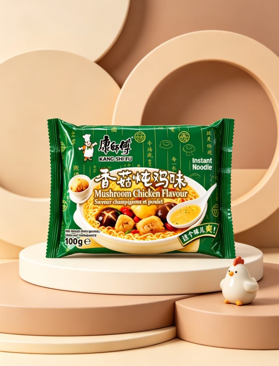 Tăiței instant Master Kong cu aromă de pui și ciuperci shiitake - imaginea 2