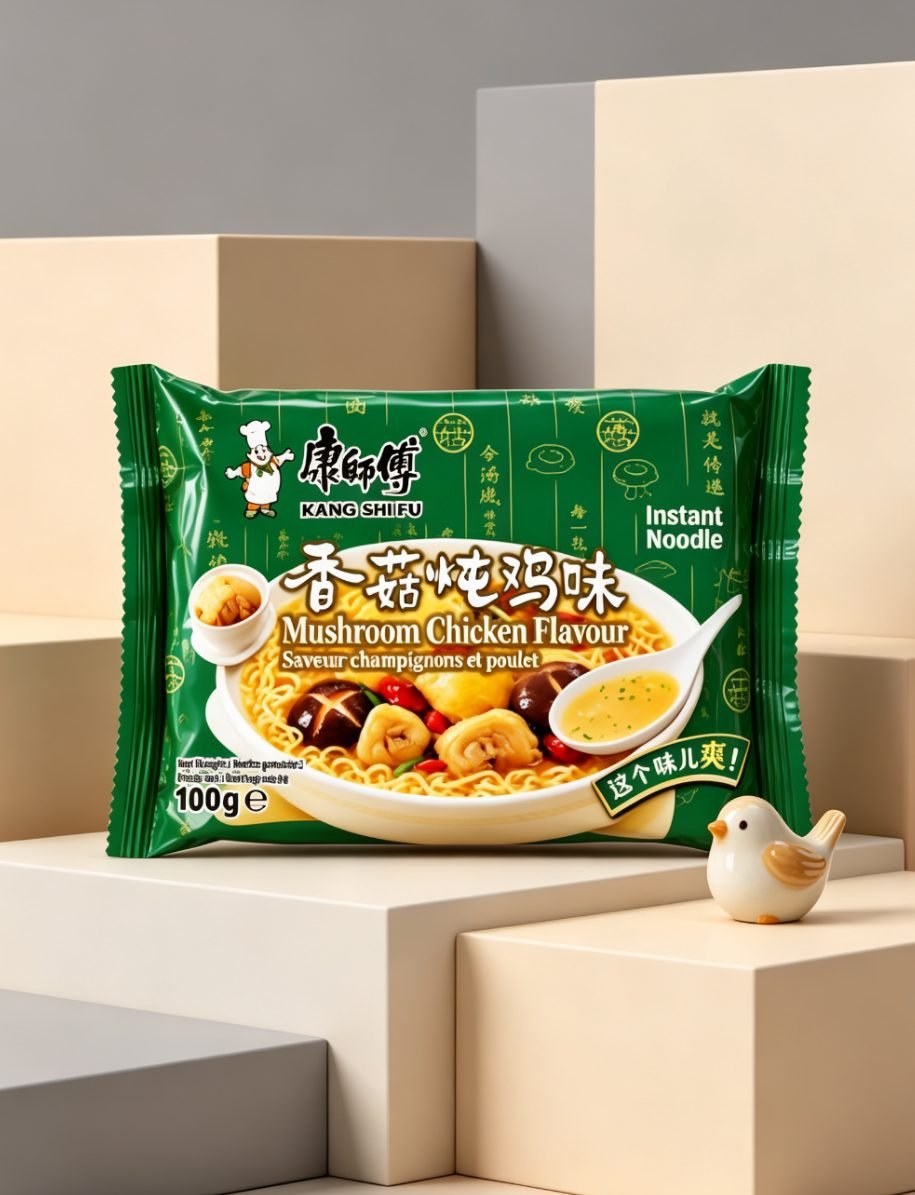 Tăiței instant Master Kong cu aromă de pui și ciuperci shiitake - imaginea 3