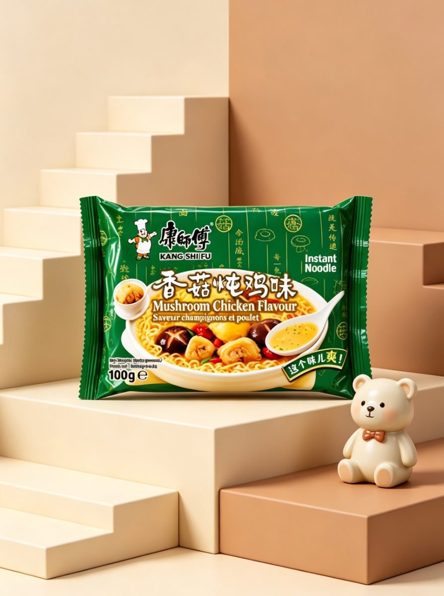 Tăiței instant Master Kong cu aromă de pui și ciuperci shiitake - imaginea 4