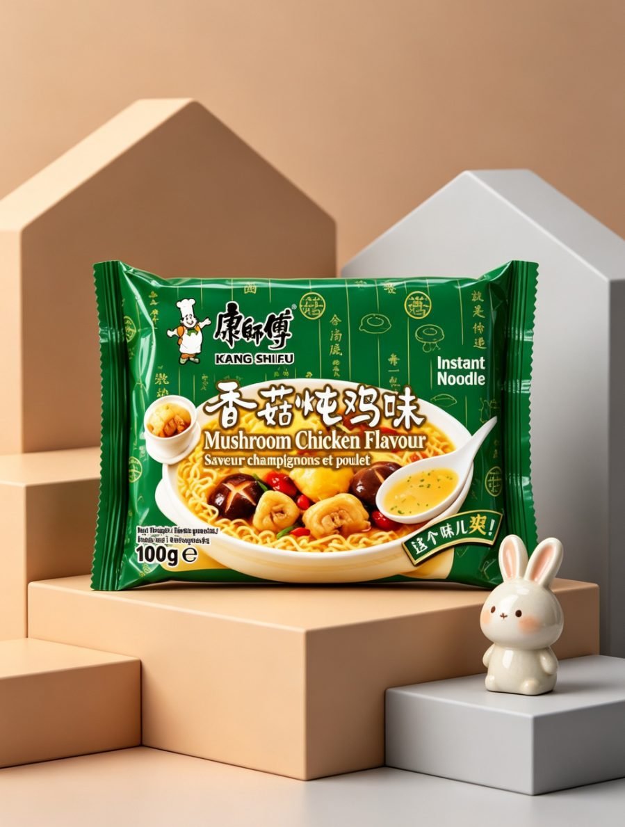Tăiței instant Master Kong cu aromă de pui și ciuperci shiitake - imaginea 5