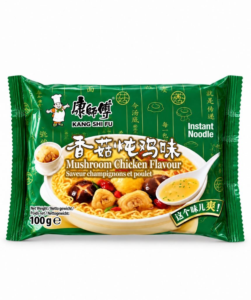 Tăiței instant Master Kong cu aromă de pui și ciuperci shiitake - imaginea 1