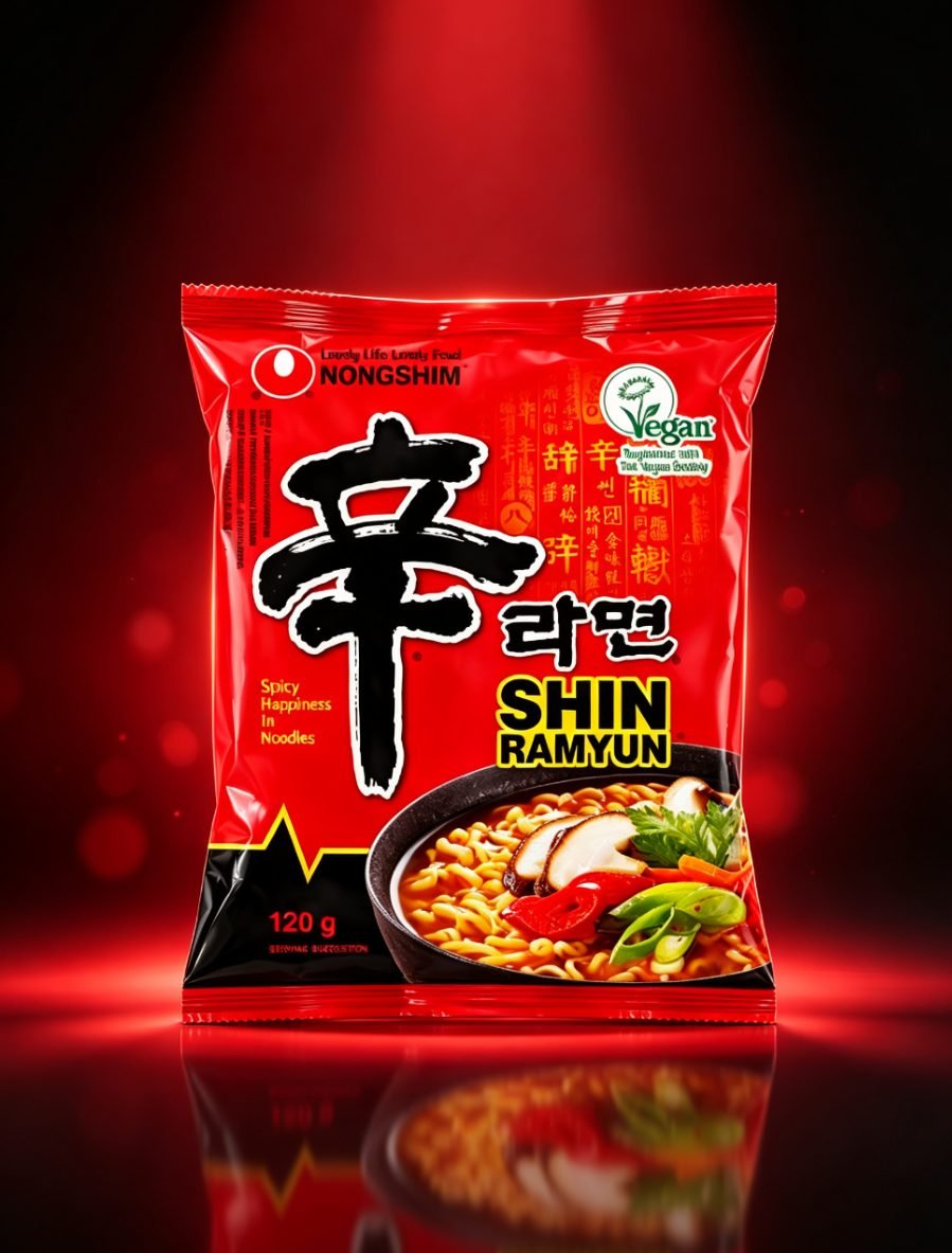 Tăiței instant picante Shin Ramyun Nongshim, 120 g - imaginea 2