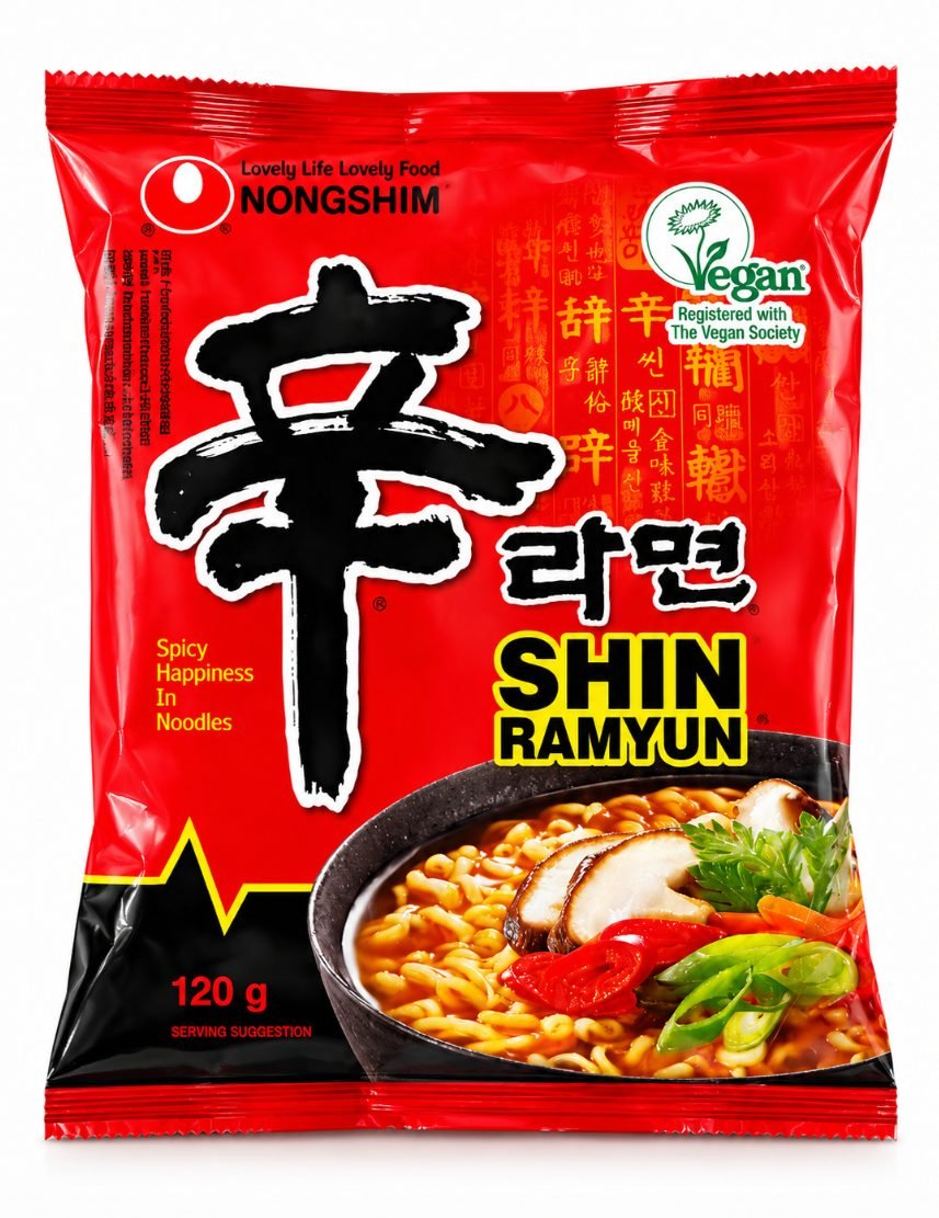 Tăiței instant picante Shin Ramyun Nongshim, 120 g - imaginea 1